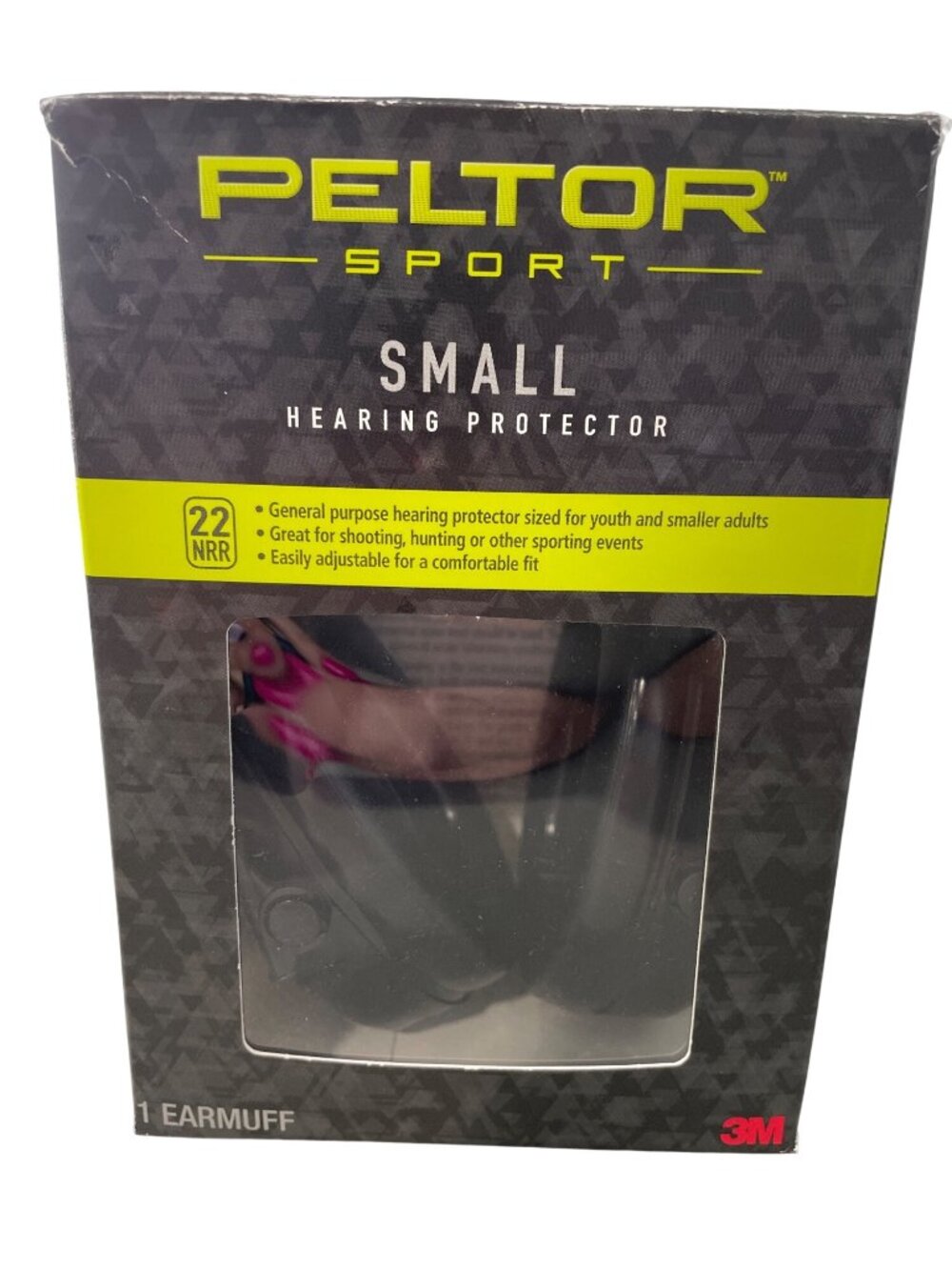 Peltor Sport Hearing Protection Earmuffs Small 3M NRR 22 Adjustable Headband NEW